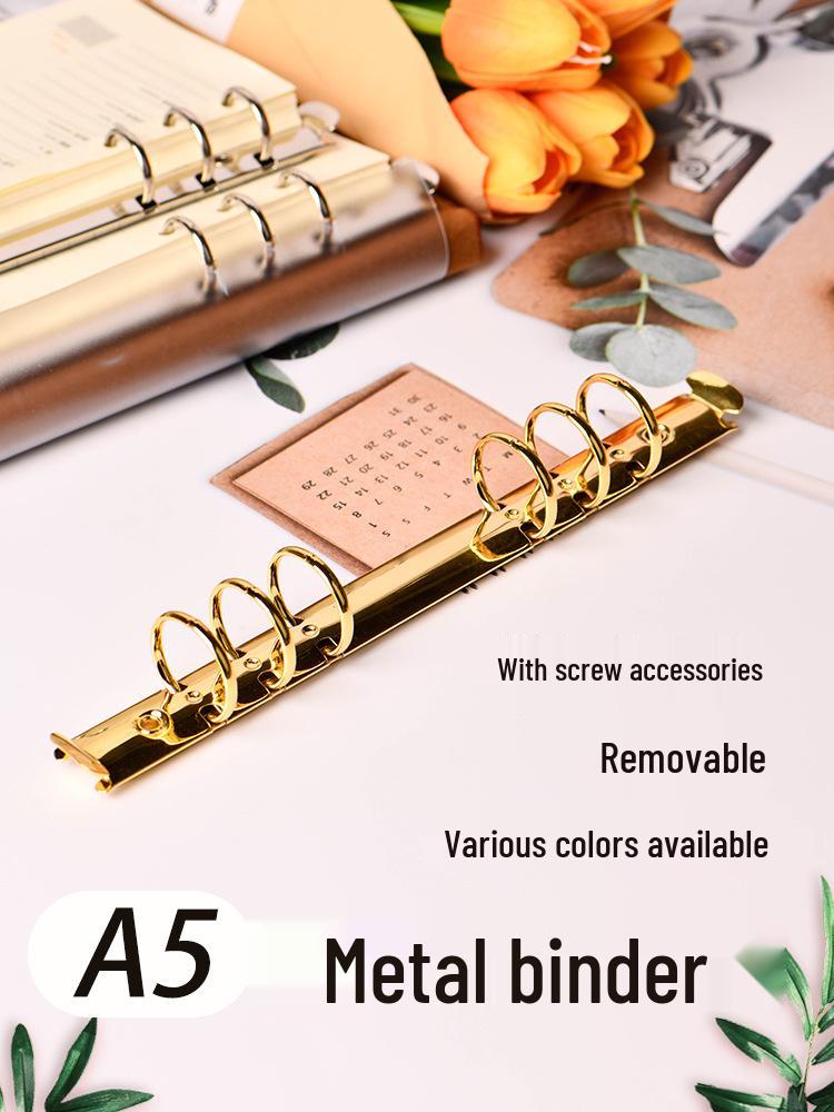 A5 Metal Binder with Removable Rings for Students and Office Use