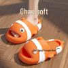 Cartoon Clownfisch Kinder rutschfeste Sommerslipper für Jungen und Mädchen - Indoor Eltern-Kind Badezimmer Schuhwerk