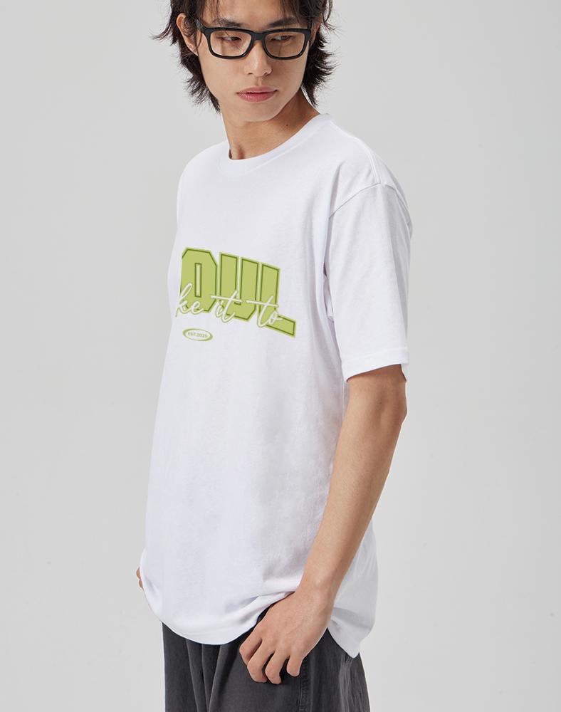 MAKEITTO [Seoul] Crew Neck Tee_White