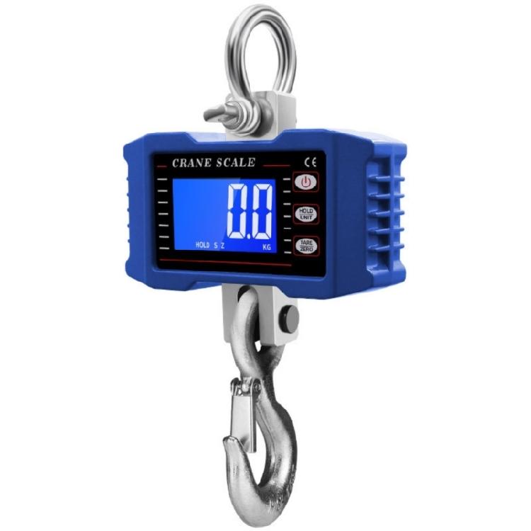 1000kg Capacity Digital Weighing Scale Cranes Scale For Heavy Objects LCD Screen Backlight Industrial Hook Scales