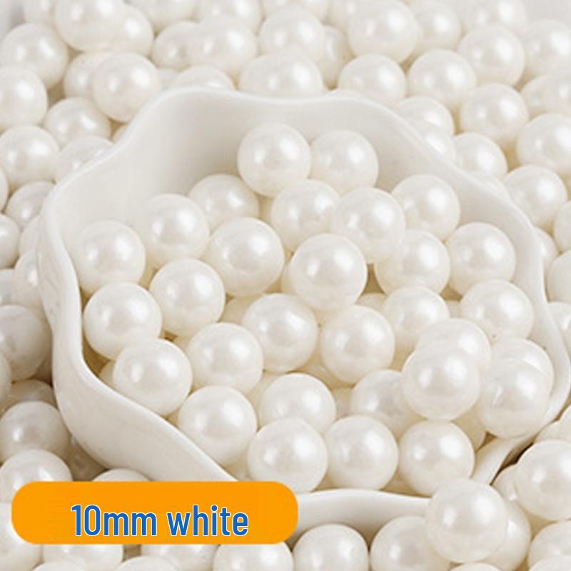 Decorações de Bolo de Pérolas de Açúcar Brancas, Douradas e Prateadas - Bolinhas Redondas para Confeitaria, Sorvete e Panificação - Pérolas de Açúcar Coloridas Mistas em Forma de Agulha.
