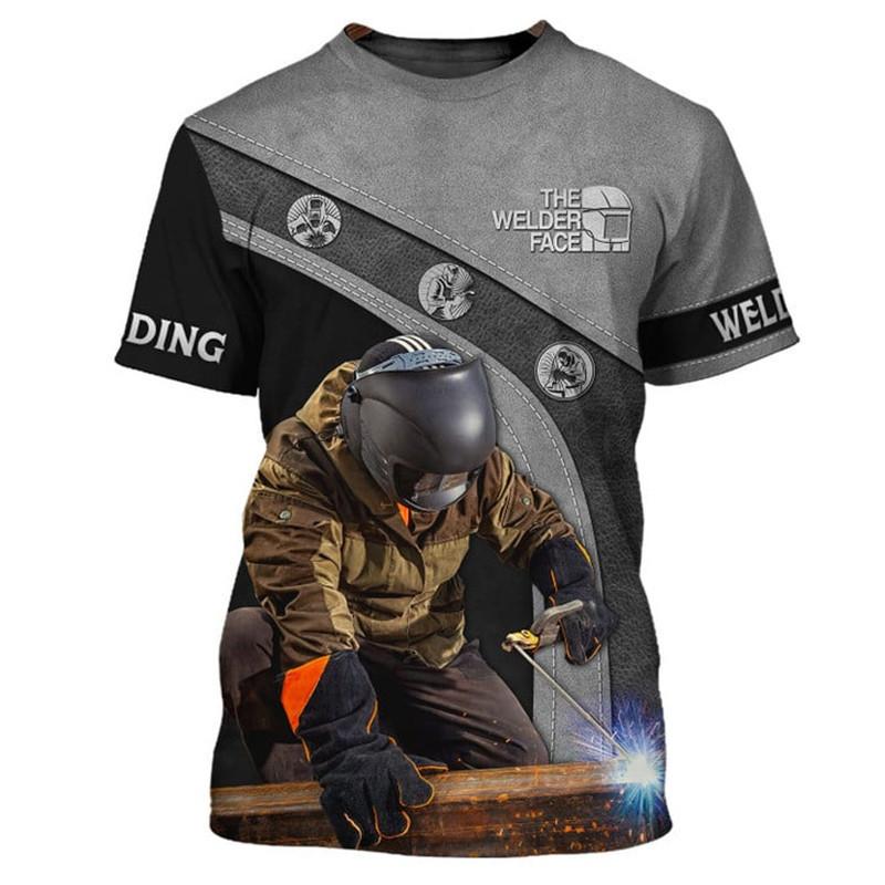 New 3D Printed Welding Tool Printed Short Sleeved T-shirt