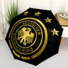 1 PC Automatic Folding Umbrella - Germany National Football Team Pattern Portable Foldable Design With 8 Ribs Christmas Birthday Gifts