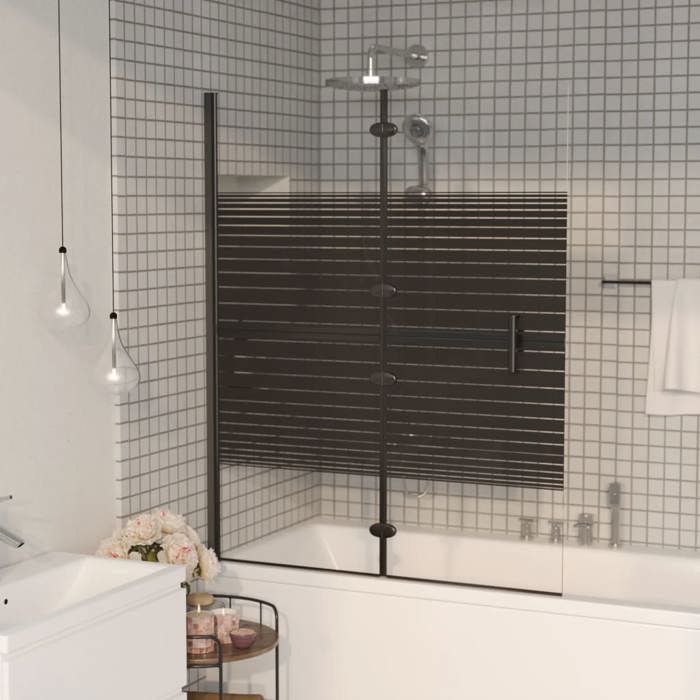 VidaXL Cabine de Douche Pliable Paroi de Baignoire Paroi de Douche Cabine de Baignoire Salle de Bain Maison Intérieur ESG 150742