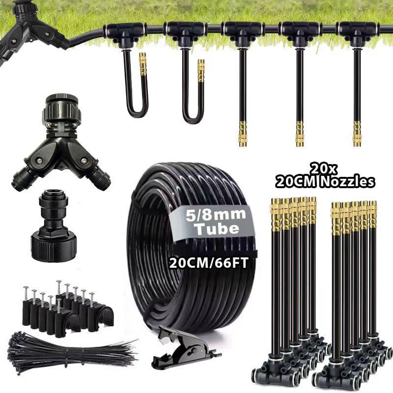 Universal Adjustable Micro-Atomizing Sprinkler Set for Irrigation, Cooling, and Humidification