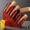 Bevel Plastic Cup Holder Stand Plastic Storage Rack Disposable Cup Holder  Kitchen