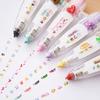 Hayvanlar Basmalı Tip Dekoratif Kalemler Çizgi Film Desenli Kendin Yap Dantelli Düzeltme Bantları Scrapbooking Günlüğü için Sonsuz Dekoratif Kalemler