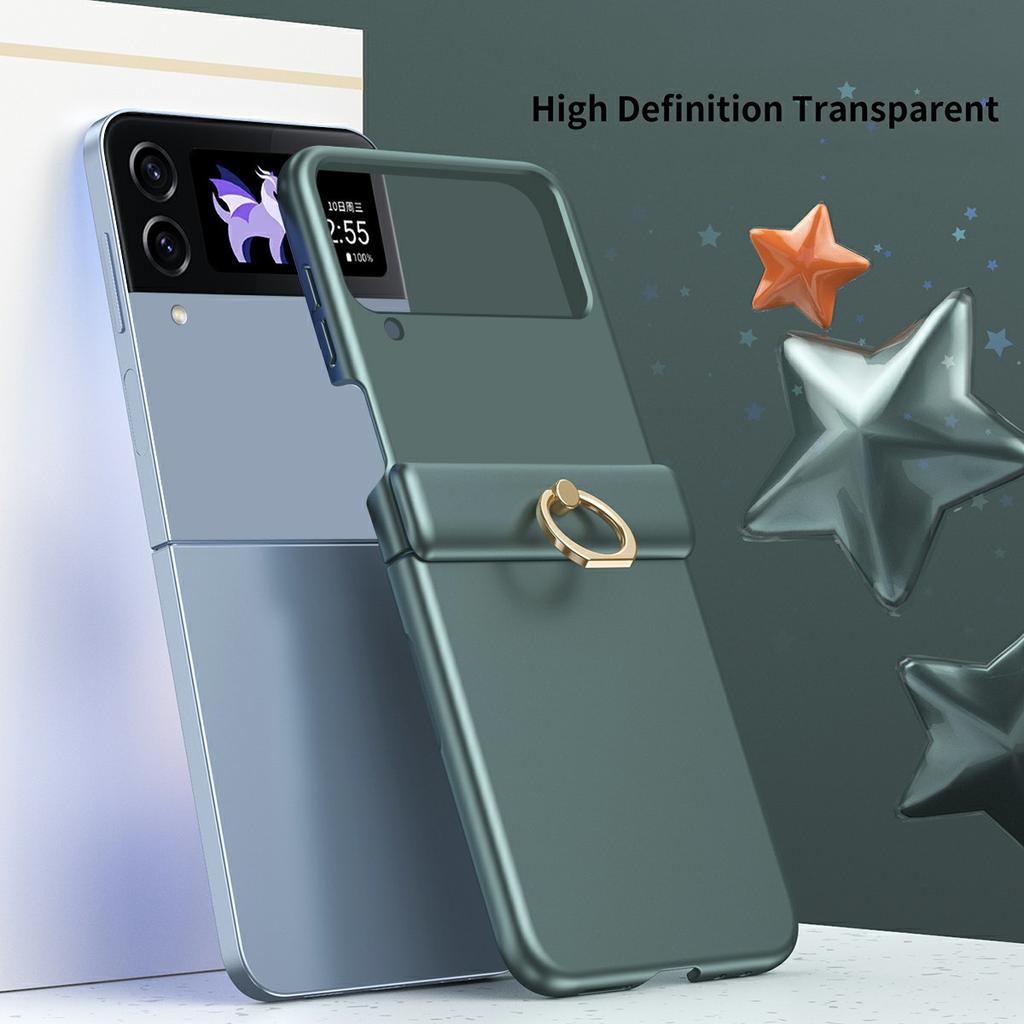 For Samsung Galaxy Z Flip3 5G Case Ring Holder Kickstand PC Phone Cover