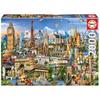 Puzzle Symbols of Europe - EDUCA - 2000 Pieces - For Adults and Children from 12 Years Old