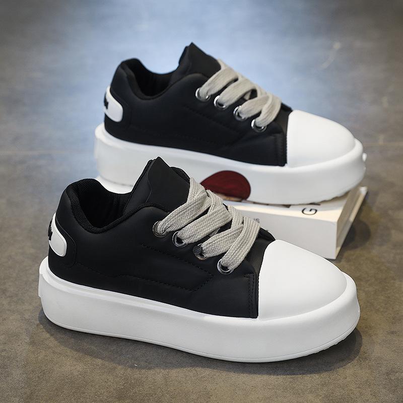 

Бордовые туфли новые мужские туфли нишевый дизайн повседневная обувь на платформе уродливые милые модные спортивные туфли универсальные маленькие белые туфли хлебные туфли 44 чёрный