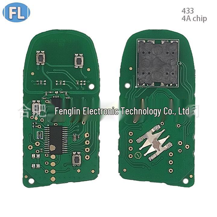 Compatible with Jeep Renegade 3-Button Smart Key (433MHz, 4A Chip)