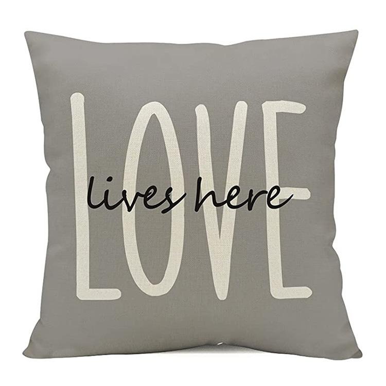 Flax Popular Pillowcase Nordic Home Decoration Pillow Office Car Cushions