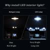 LED Interior Map Dome Trunk Light Ceiling Bulbs Kit For Jeep Wrangler YJ TJ JK 1987- 2014 2015 2016 2017 2018 Car Accessories
