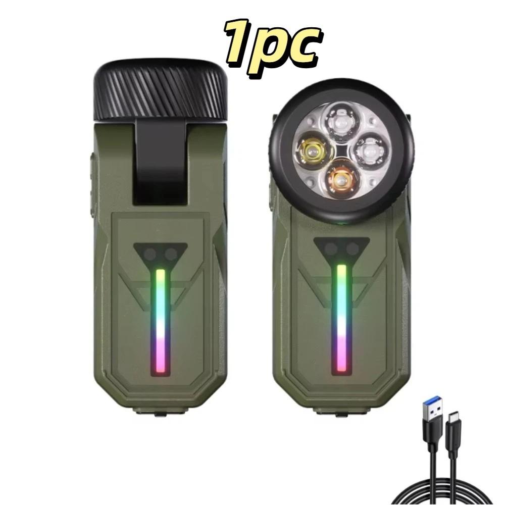 680LM Brightness Rechargeable LED Flashlight 4 Modes Waterproof Design Mini Flashlight Adjustable Lamp Head Gesture Sensing