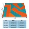 Teal And Orange - Abstract Art Custom Travel An Ultra-Soft Micro Fleece Blanket