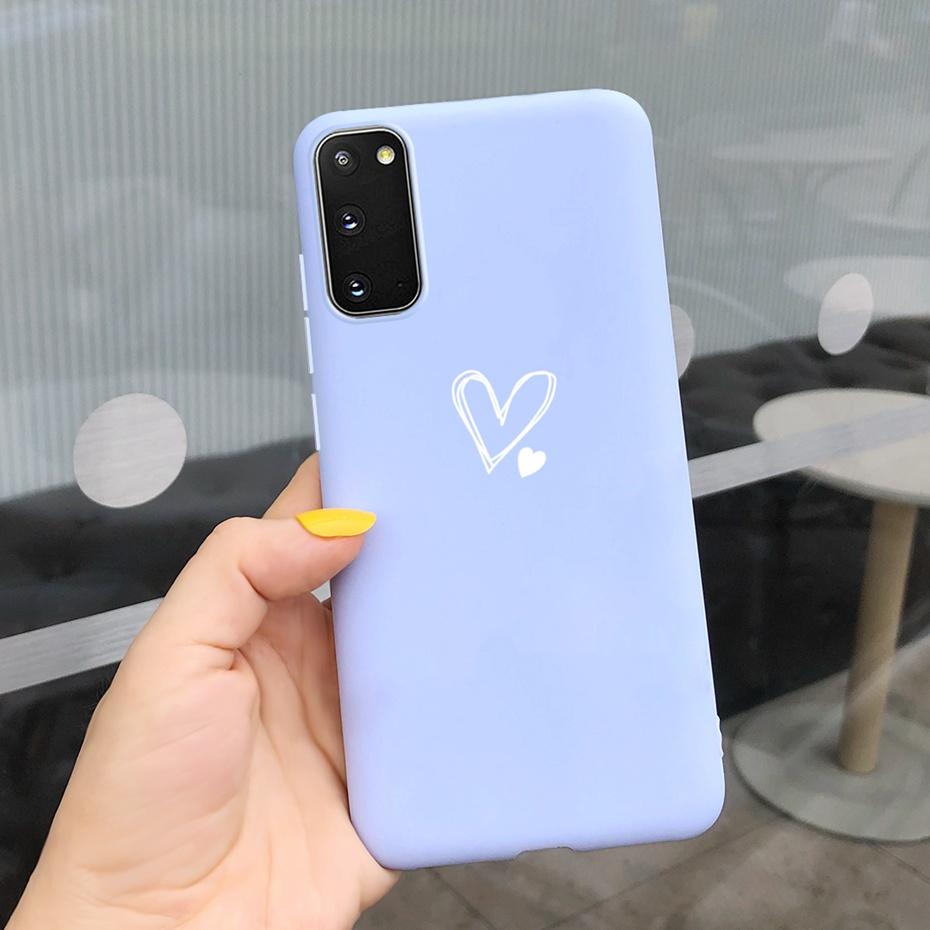 For Samsung Galaxy S20 5G S20+ Case Cover Fashion Soft Silicone Macaroon Phone Cases For Samsung S20 FE S 20 Plus S20Plus Funda