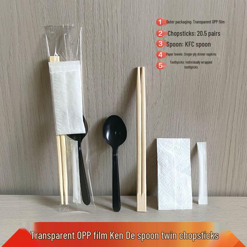 Disposable Bamboo Cutlery Set for Takeaway