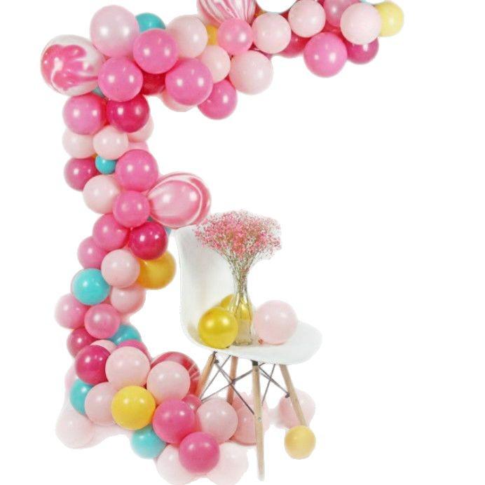 5-Meter Irregular Balloon Chain with Adhesive Buckle for Party and Wedding Decor