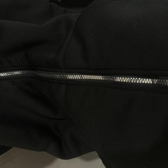 Unisex Kukla Mikina Teplá Volná Mikina s Kapucí Zapínání na Zip Ležérní Bunda s Obličejovou Maskou pro Podzim Zimu Venkovní Sporty Streetové Oblečení