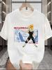Dragon Ball Anime Peripheral Printed Japanesestyle Pure Cotton Shortsleeved Tshirts for Men and Women Super Saiyan