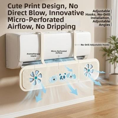 Adjustable Air Conditioner Outlet Baffle Expandable Wind Direction Baffle  Cold Environment