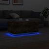 LED Coffee Table In Smoked Oak 90 X 50 X 40 Cm