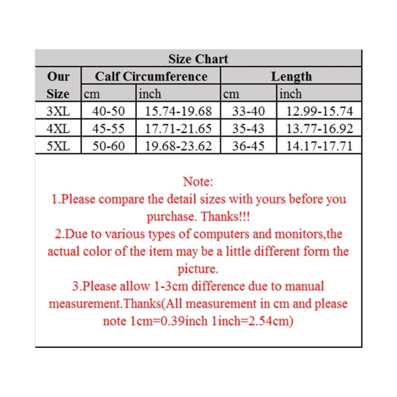 Large Size Compression Stockings for Men and Women Cycling Pregnancy Prevent Swelling Stretchy Calf Knee High Socks