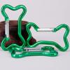 5Pcs Aluminum Alloy Bone Shape Spring Clasps Snap Hook Clip Carabiner Keychains Bag Clip Hook Buckle Connectors