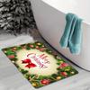 Merry Christmas Welcome Doormat, Non-Slip Washable Fade-Resistant Tapestry Rug for Multi-Room Indoor Outdoor Holiday Decor