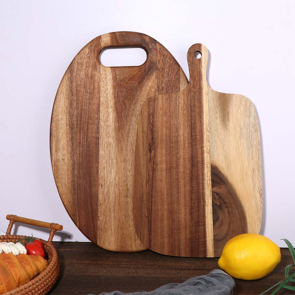 Home Supplies Hangable Wooden Chopping Blocks Natural Exquisite Cutting Board Convenient Solid Wood Bread Plate Dining Room