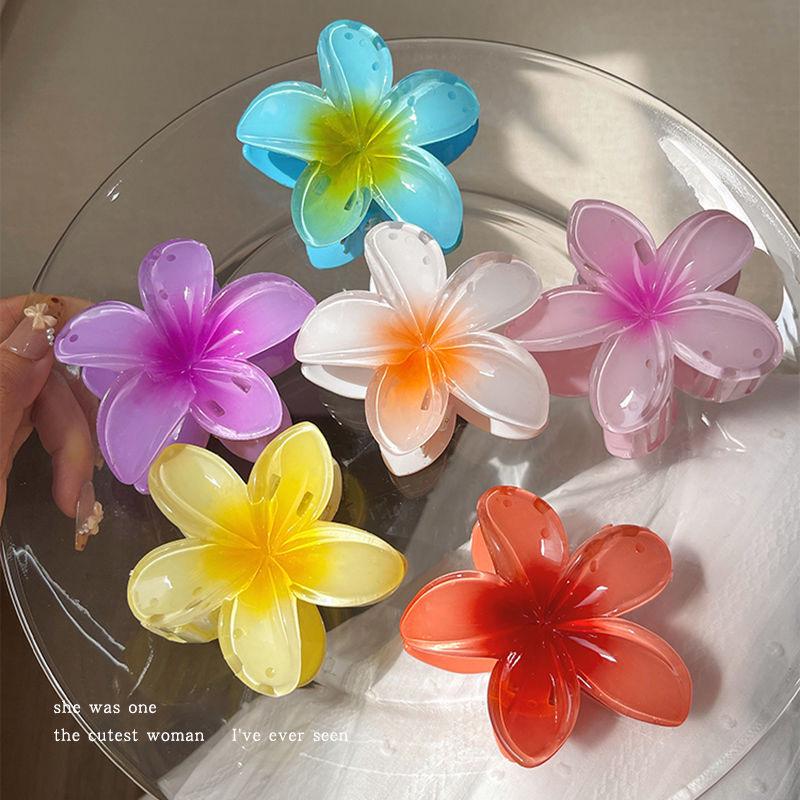 Kreuz Hibiskus Krallenclip 2024: Elegantes High-End-Haaraccessoire für Damen für Dutt & Große Frisuren