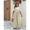 Abito a salopette casual ampio taglia grande per primavera estate, linea ad A, nuovo per donna, tinta unita, elegante, senza maniche, per festa, vacanza, abito lungo, vestiti semplici alla moda