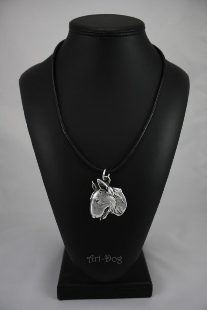 Bull Terrier, Bully II - Necklace with dog, silver-plated pendant for dog fan, unique jewelry by Art-Dog brand