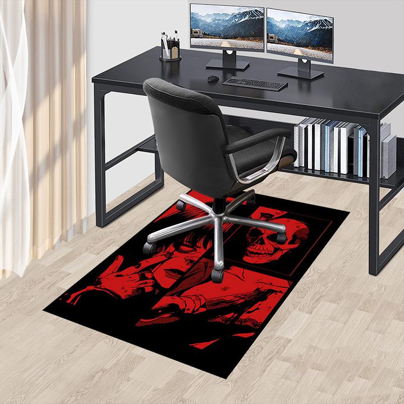 1PC Bloodshed Skull Carpet Office Rug Mat Home Decor Area Carpet Festival Gift Office desk chair carpet Longlasting Material