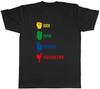 Rock Paper Scissors Mens T-Shirt Head Kick I Win Funny Taekwondo Tee Gift
