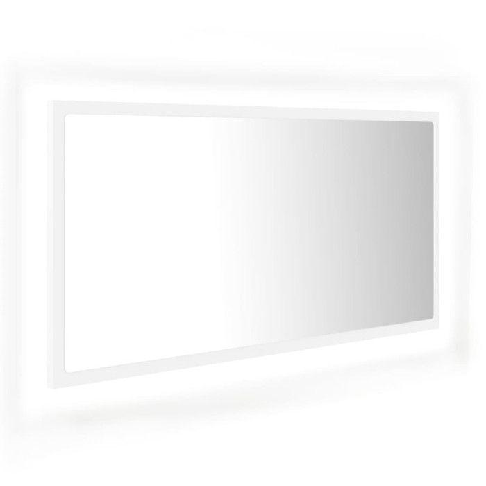 VidaXL Miroir à LED de Salle de Bain, Miroir de Maquillage, Miroir de Courtoisie, Décoration Toilette Maison Intérieur, 804932