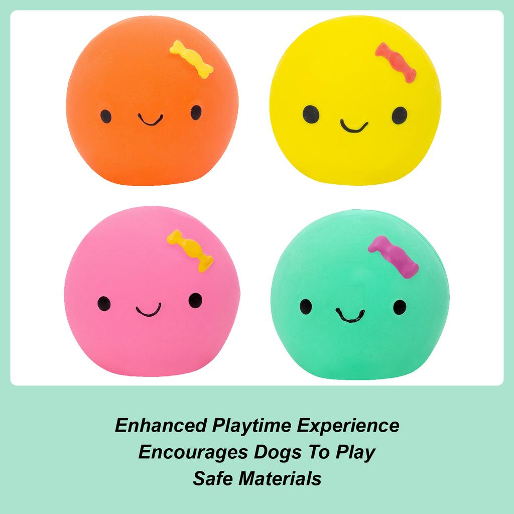 Ei Ball Hundespielzeug Quietsch Süße Ei Puppenform Haustier Kauen Latex Gummi Ei Lustig Vierfarbig Hund Quietschball Für Geburtstage Weihnachten