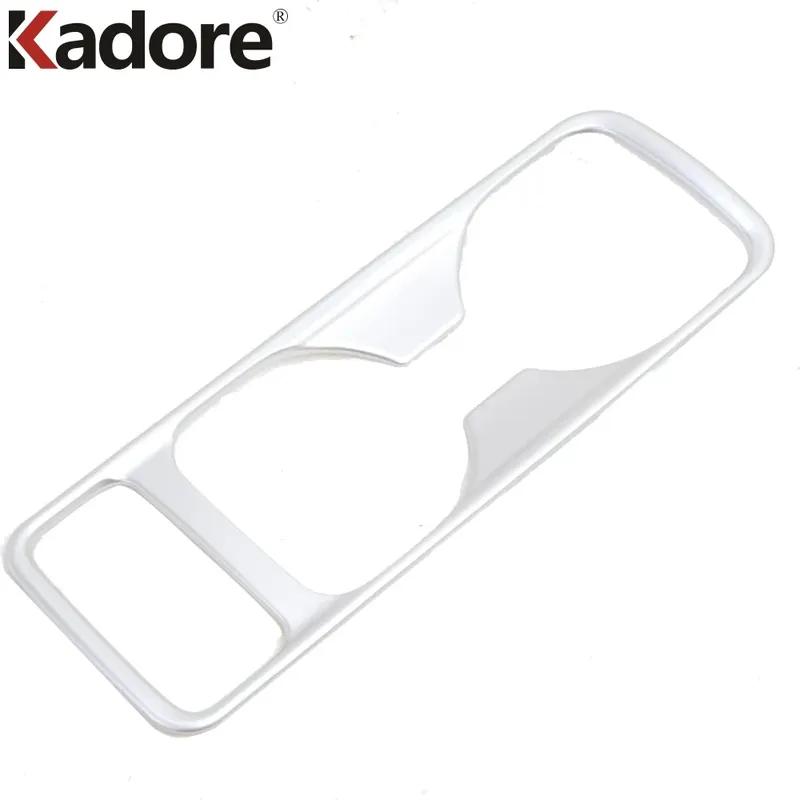 

For Ford Kuga Escape 2017 2018 Matte Car Center Console Water Cup Drink Holder Frame Cover Trim Interior Accessories
