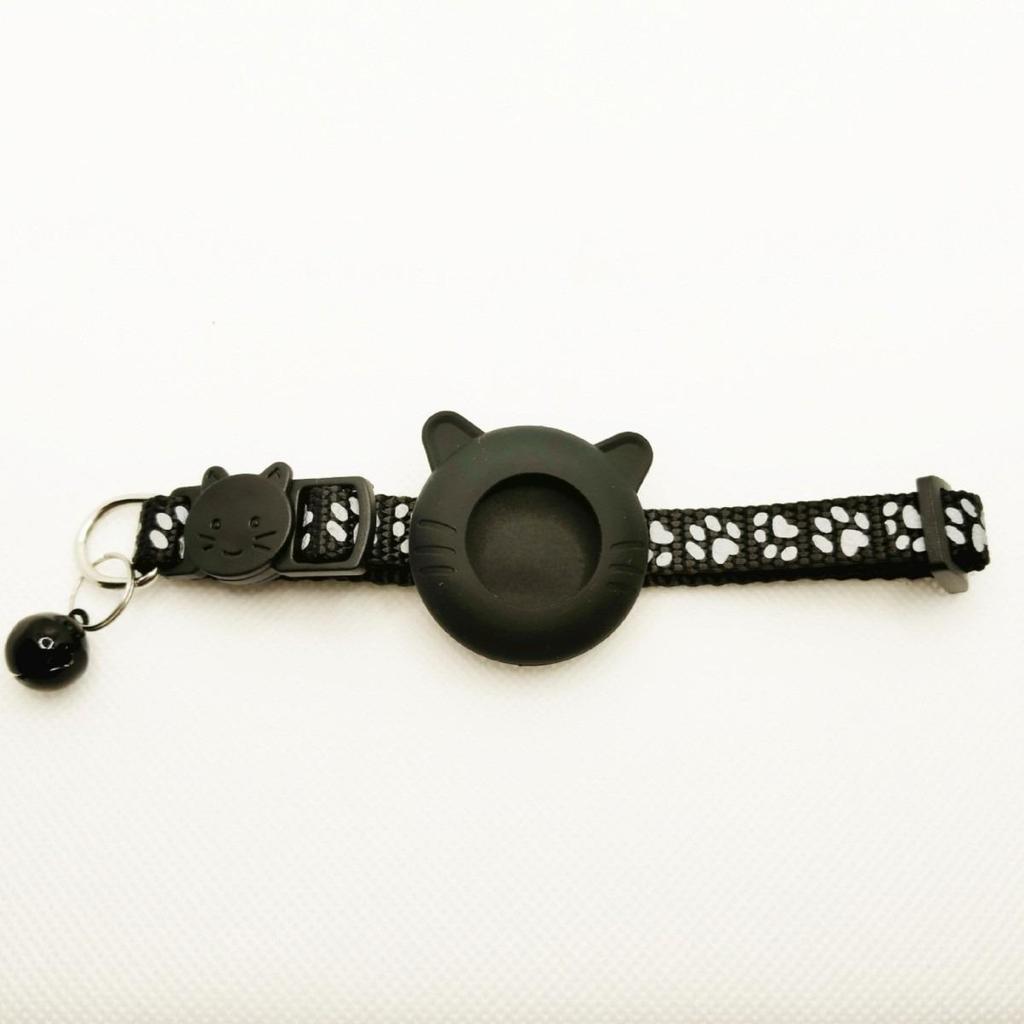 Reflective Airtag Cat Collar with Anti-Lost Bell Tracker