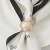 Elegant Pearl Scarf and Shawl Buckle: Dual-Purpose Fashion Accessory for Women