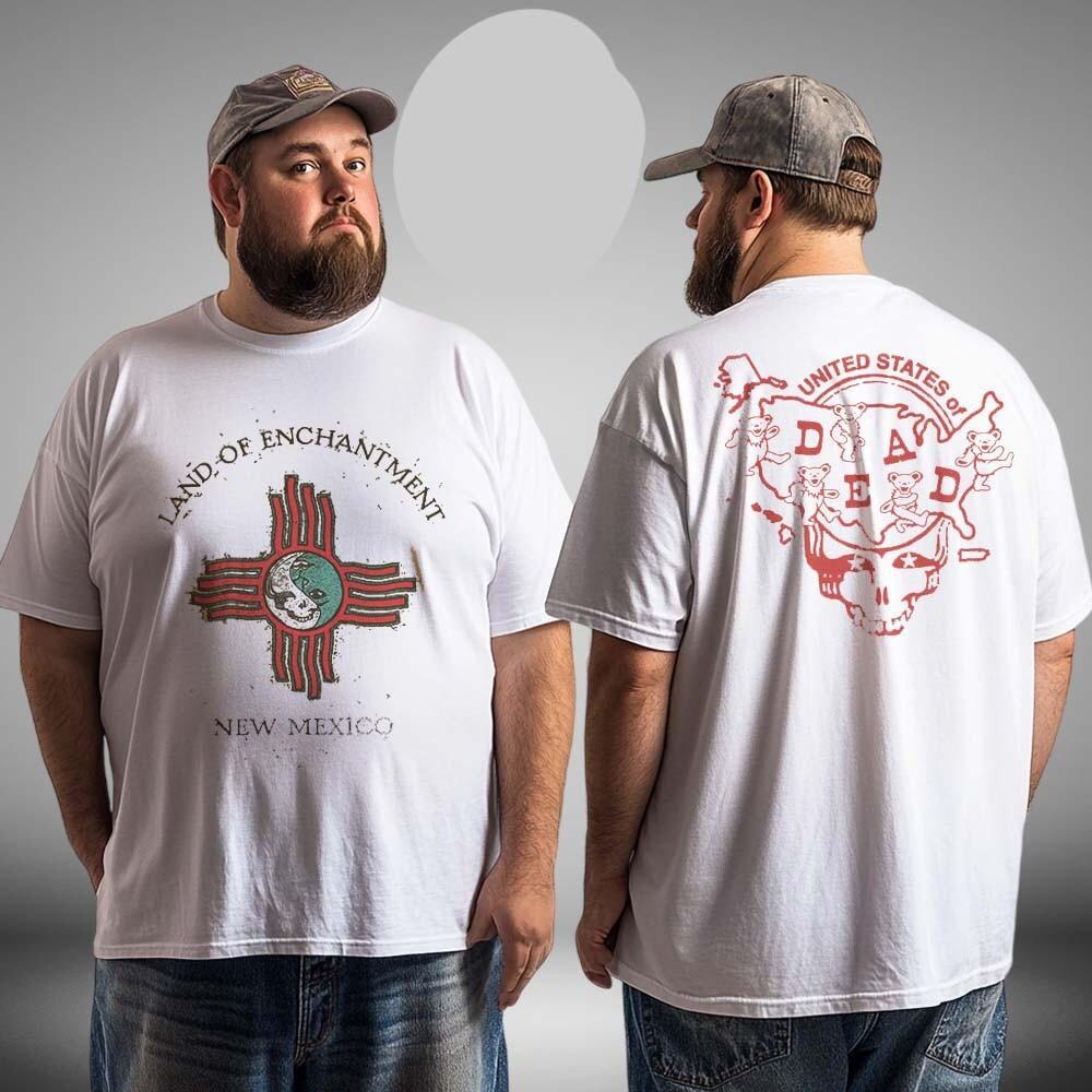 Grateful Dead New Mexico United States Of Dead Tee Two Sides Unisex T-Shirt XXL