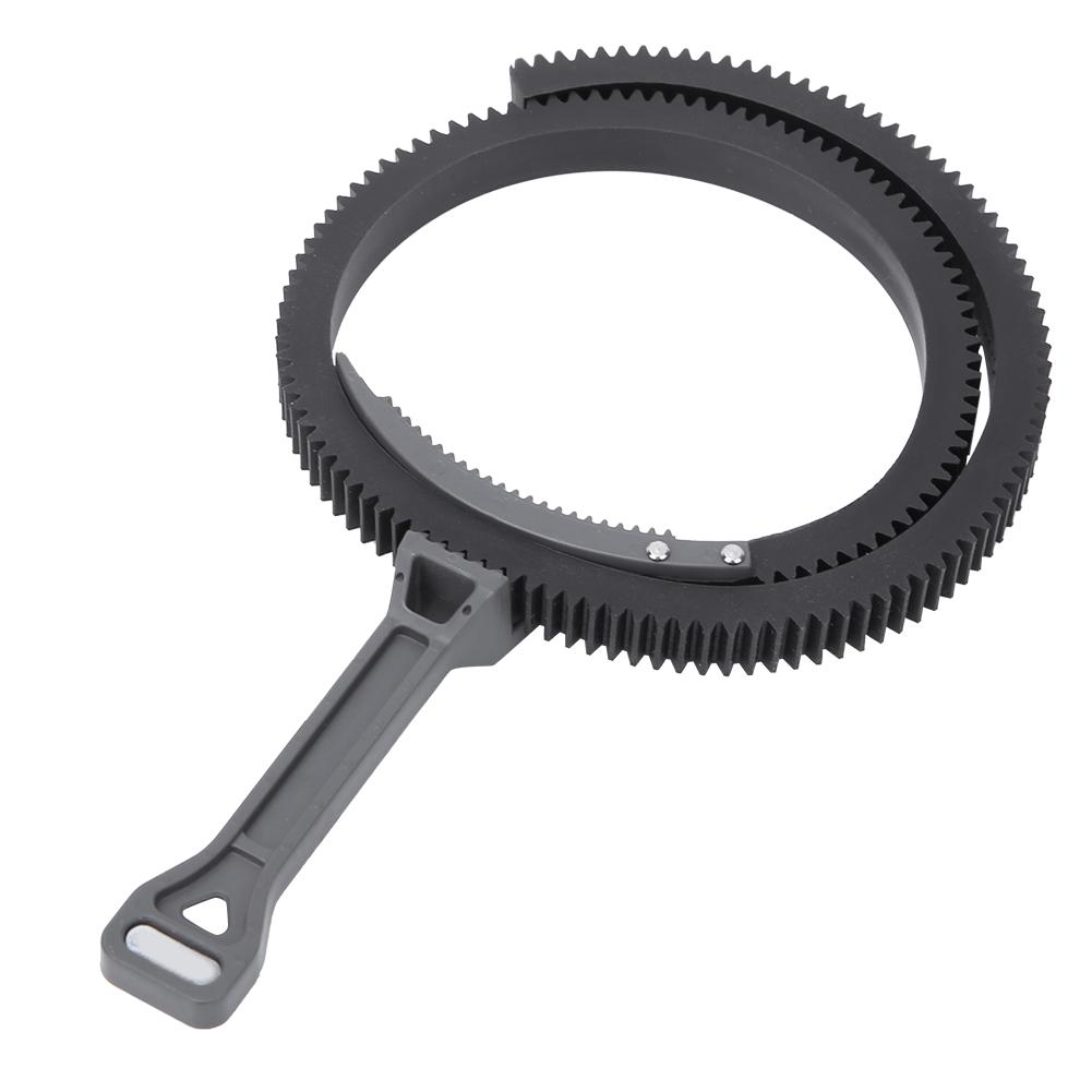 Plastový Odolný Nastavitelný Zoom Follow Focus Zaostřovací Rukojeť Páka s Ozubeným Kroužkem pro DSLR FotoaparátŠedý