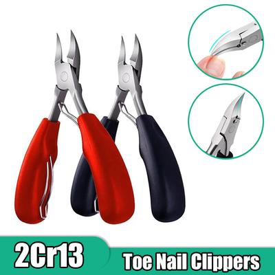 Professioneller Zehennagelknipser Cutter Eingewachsener Zehennagel Dicker Nagel Abgestorbene Haut Schmutzentferner Superscharfe gebogene Klinge Nagelwerkzeuge Neu
