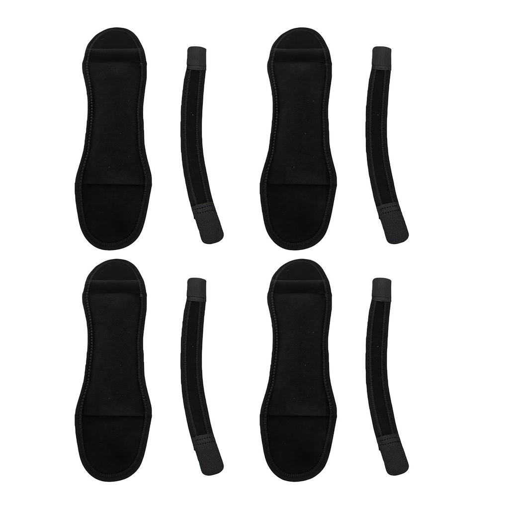 4 Pcs Palm Protector for Hand Adjustable Soft Non Slip Palm Guard Hand Cushion Black