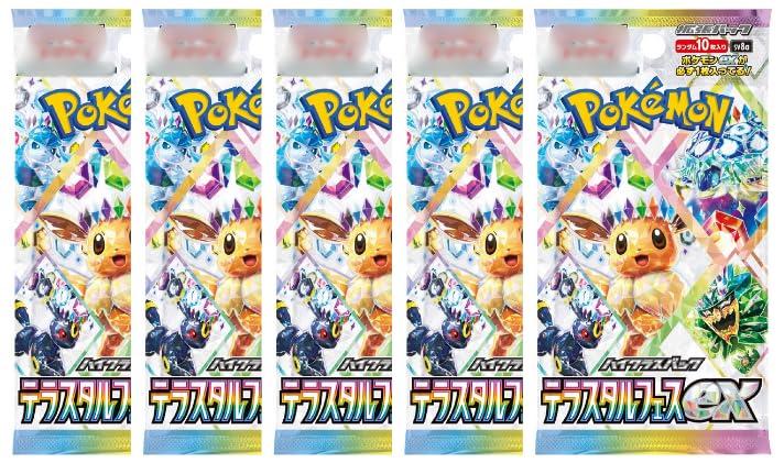 

паки Terastar Fes Pokemon Card Расширение 5 паков продаются отдельно [5 в комплекте]