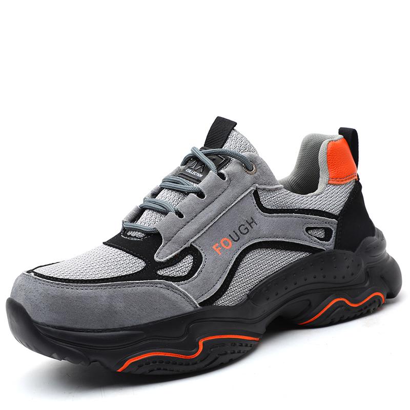 

Робоче взуття зі свинячої шкіри з натуральної шкіри Чоботи зі сталевими носками Будівельне взуття Нековзке промислове взуття Чоловіче взуття 40