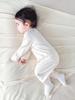Infant Autumn Long-Sleeve Sleeveless Diagonal Collar Bodysuit Pajamas, Warm & Close-Fitting, Spring Class A
