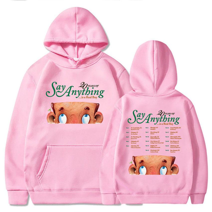 20 Years of Say Anything Is A Real Boy Tour Hoodies Rock