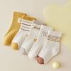 Baby Socks 5 Pair Pack, Mid-Calf Infant Socks for Boys and Girls, Unisex Baby Socks for Daily Wear