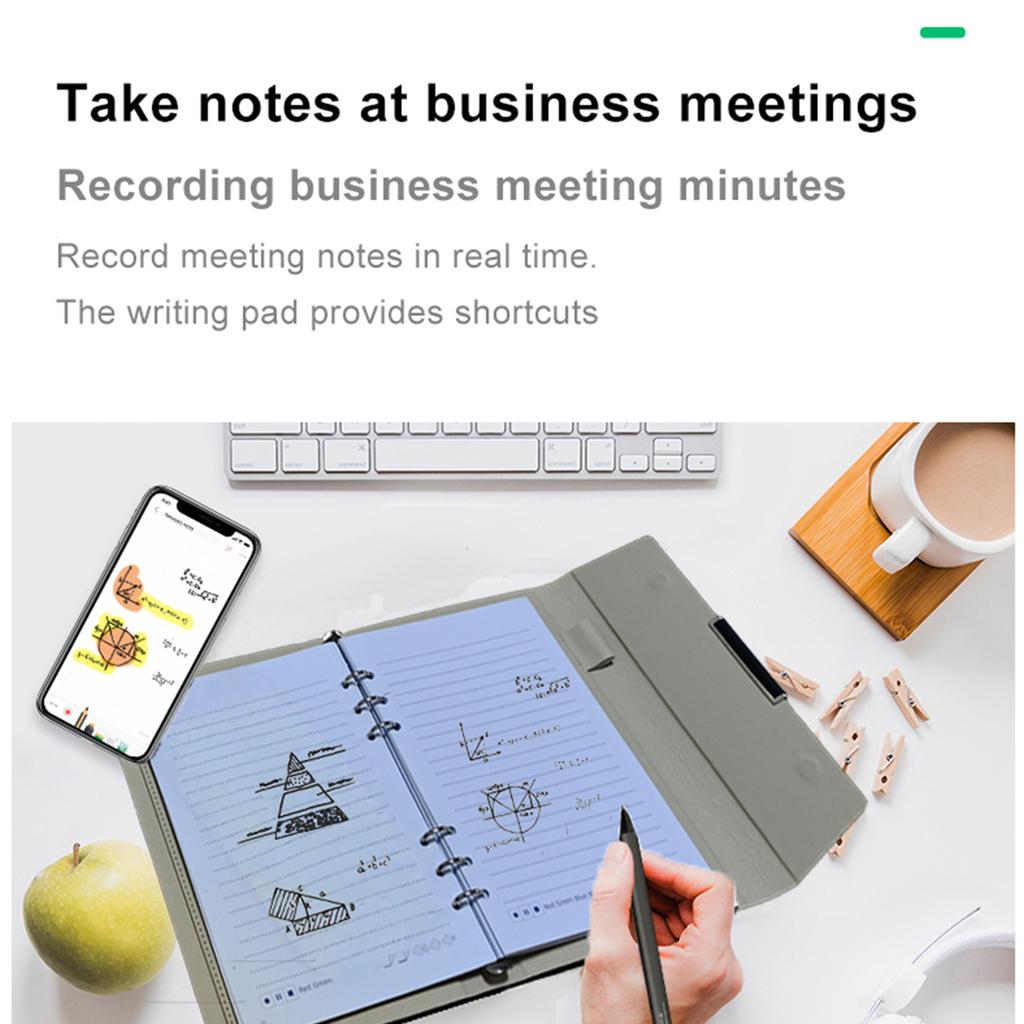Notebook Digital Pen Smart Pen Writing Set Includes Smartpen Smart A5 PU Leather Notebook & Reusable Writing Tablet &